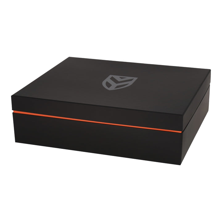 The VY — Alvies x Vince Young limited-edition numbered presentation box, Blackout Black colorway, view 1