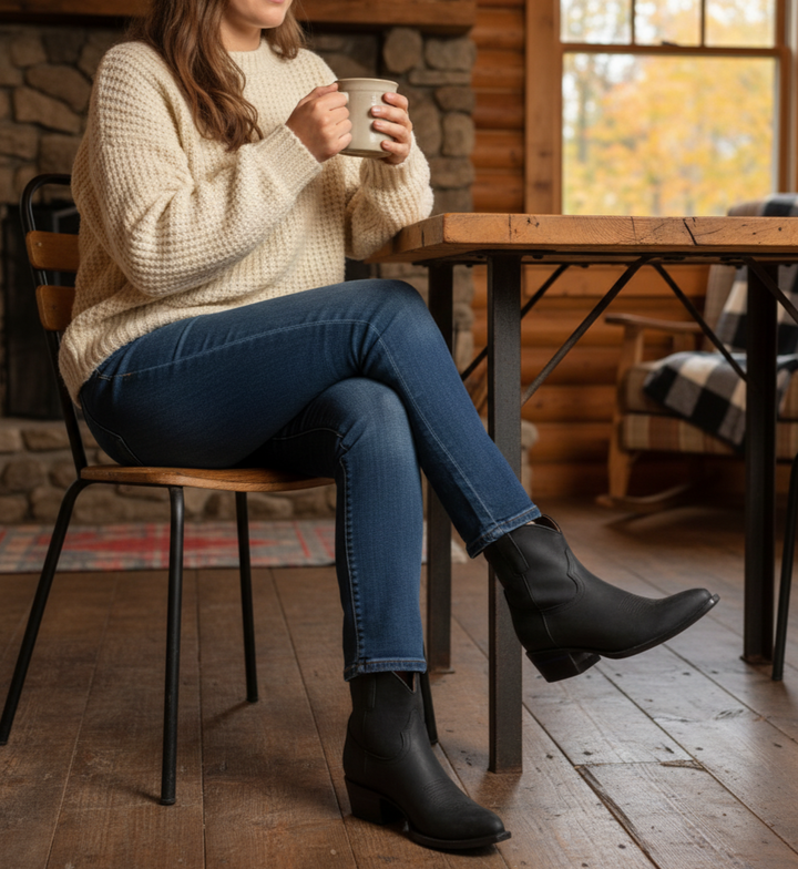 The Rainey women's ankle boot in Galway Girl Black