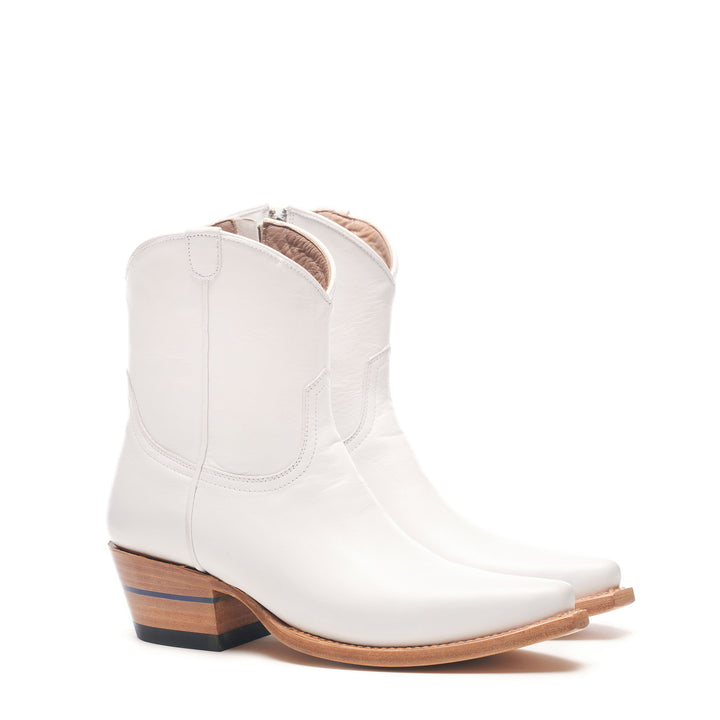 The Trinity women's ankle boot in Snowpocalypse White