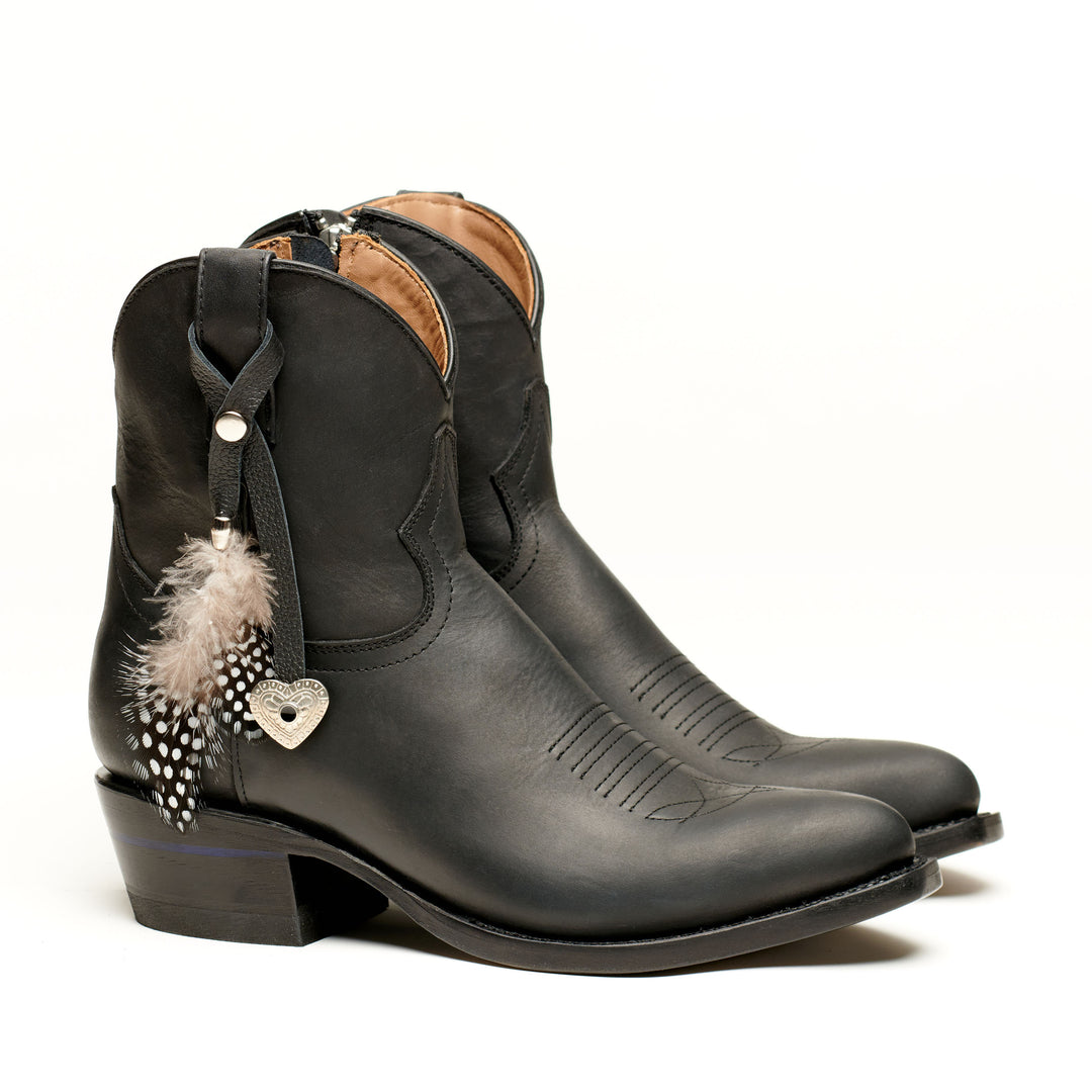 Friesian Dressage Black with Heart Charm
