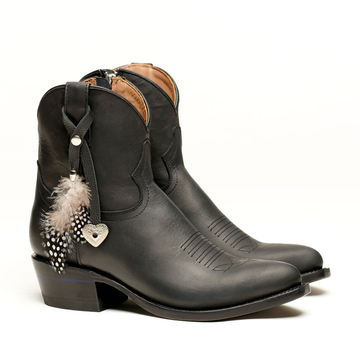 Friesian Dressage Black with Heart Charm