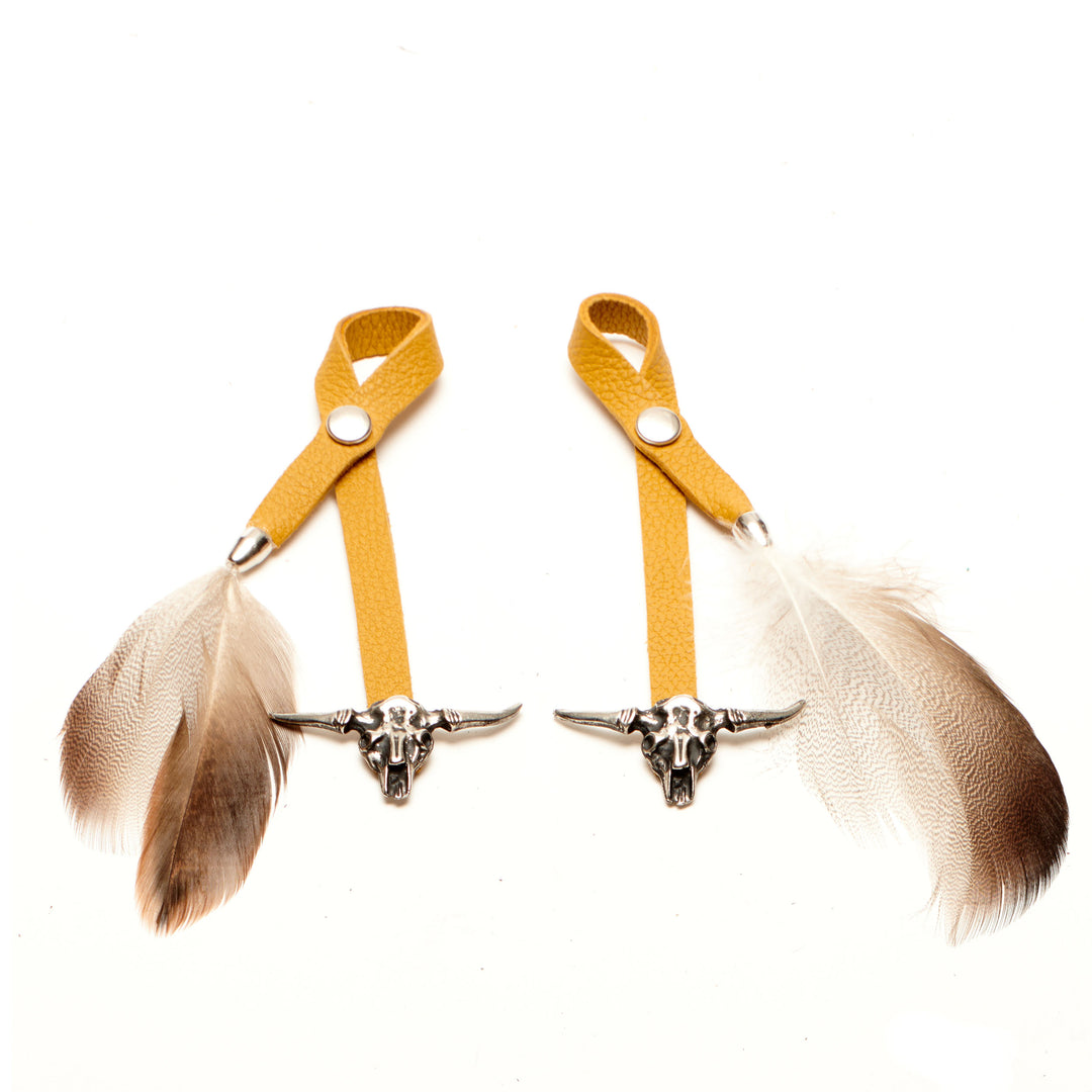 Goldilocks Yellow with Longhorn Charm