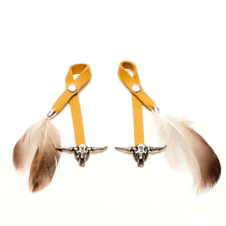 Goldilocks Yellow with Longhorn Charm