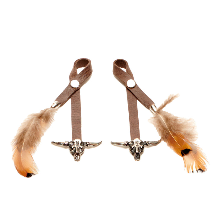New Cabin Brown with Longhorn Charm