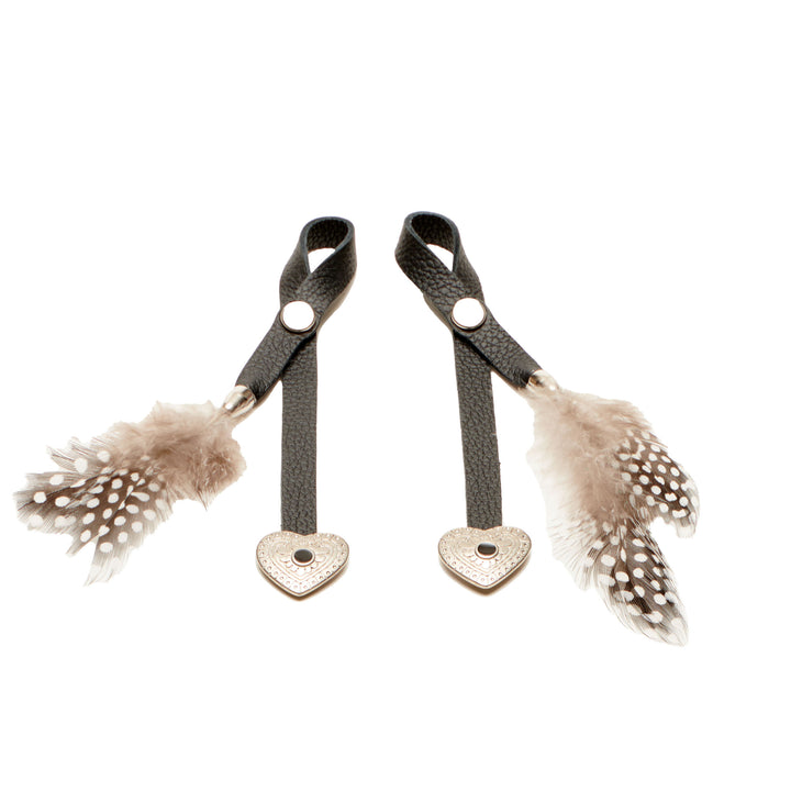 Friesian Dressage Black with Heart Charm
