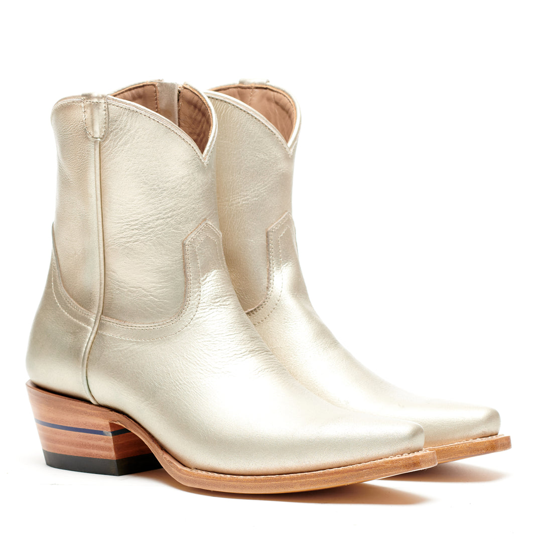 The Trinity women's ankle boot in 3 Nines Fine Silver