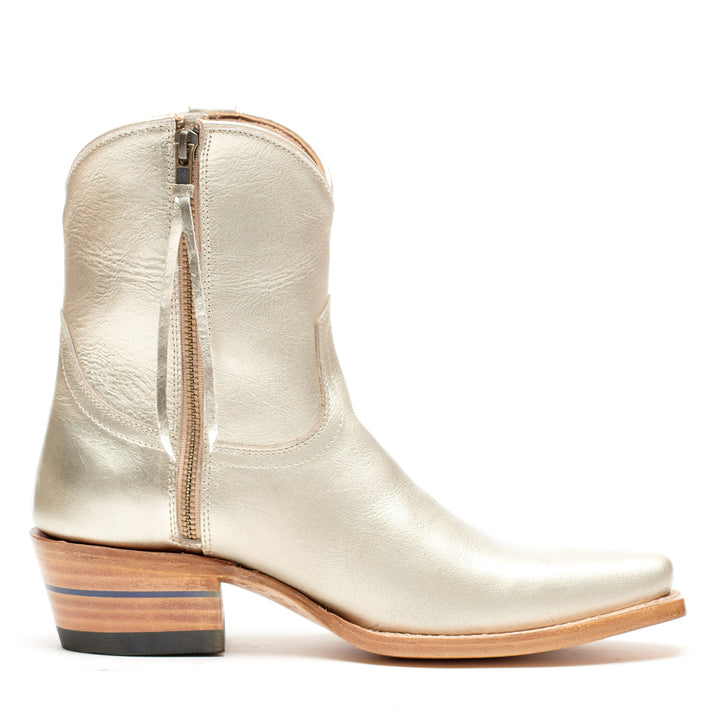 The Trinity women's ankle boot in 3 Nines Fine Silver