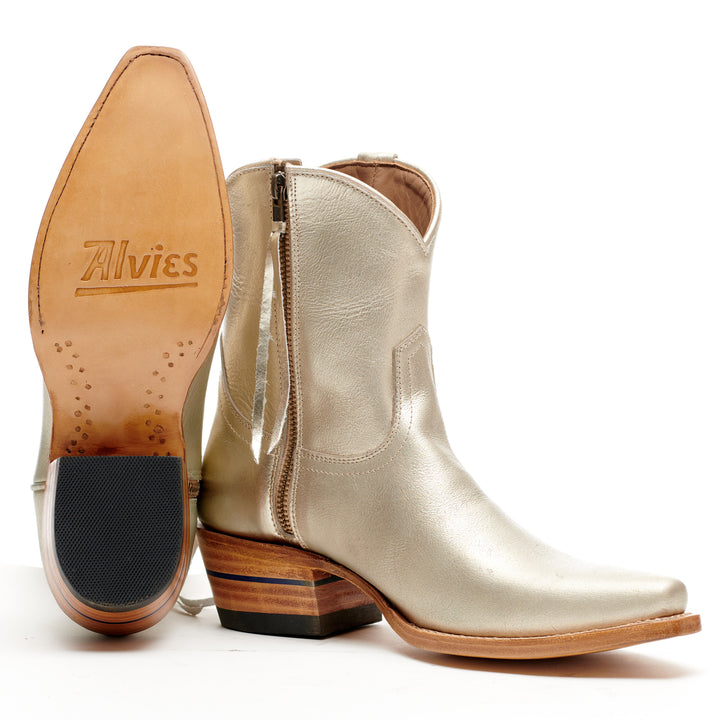 The Trinity women's ankle boot in 3 Nines Fine Silver
