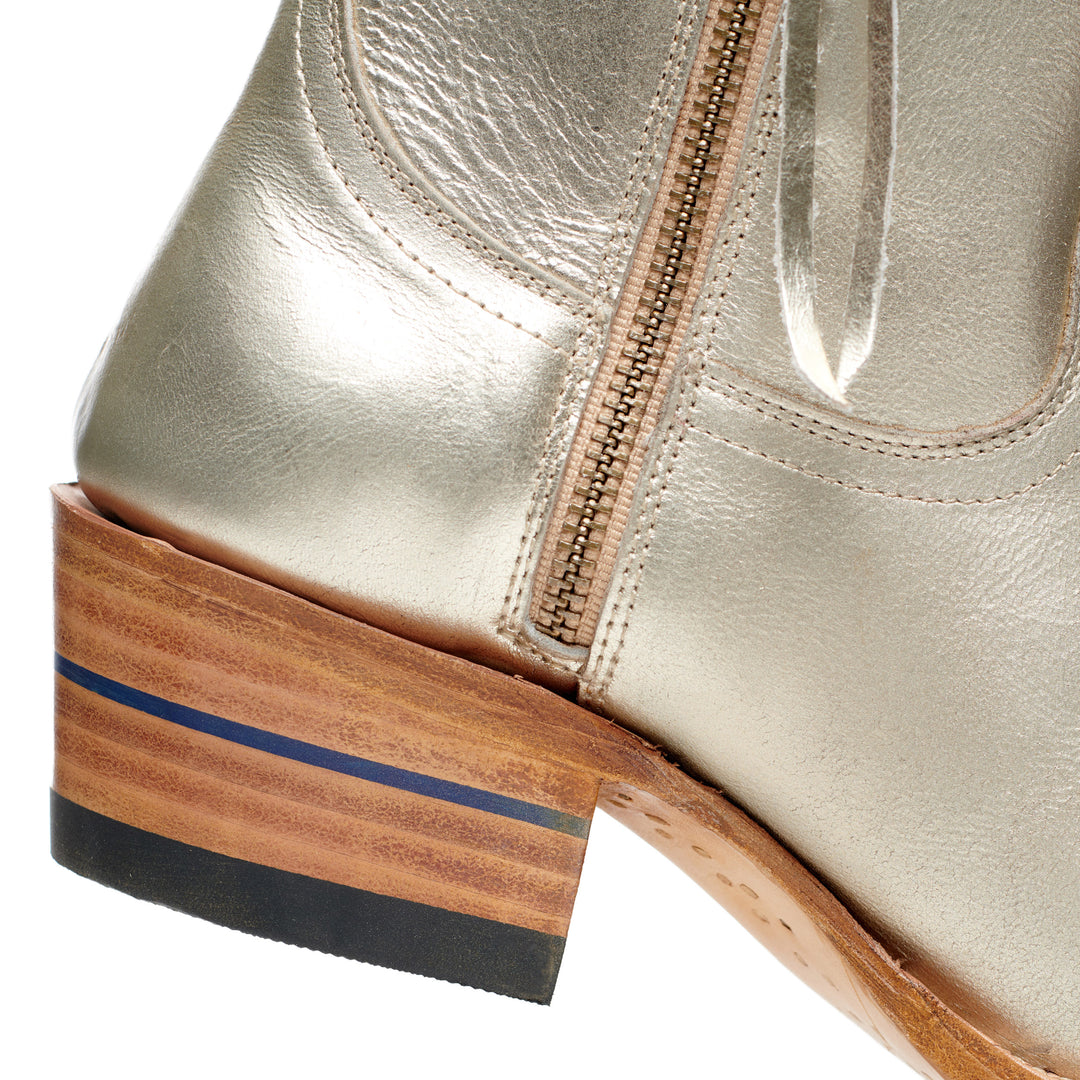 The Trinity women's ankle boot in 3 Nines Fine Silver