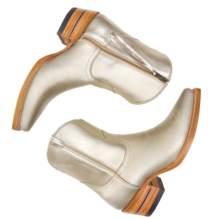 The Trinity women's ankle boot in 3 Nines Fine Silver