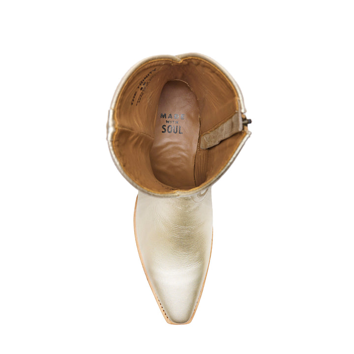 The Trinity women's ankle boot in 3 Nines Fine Silver