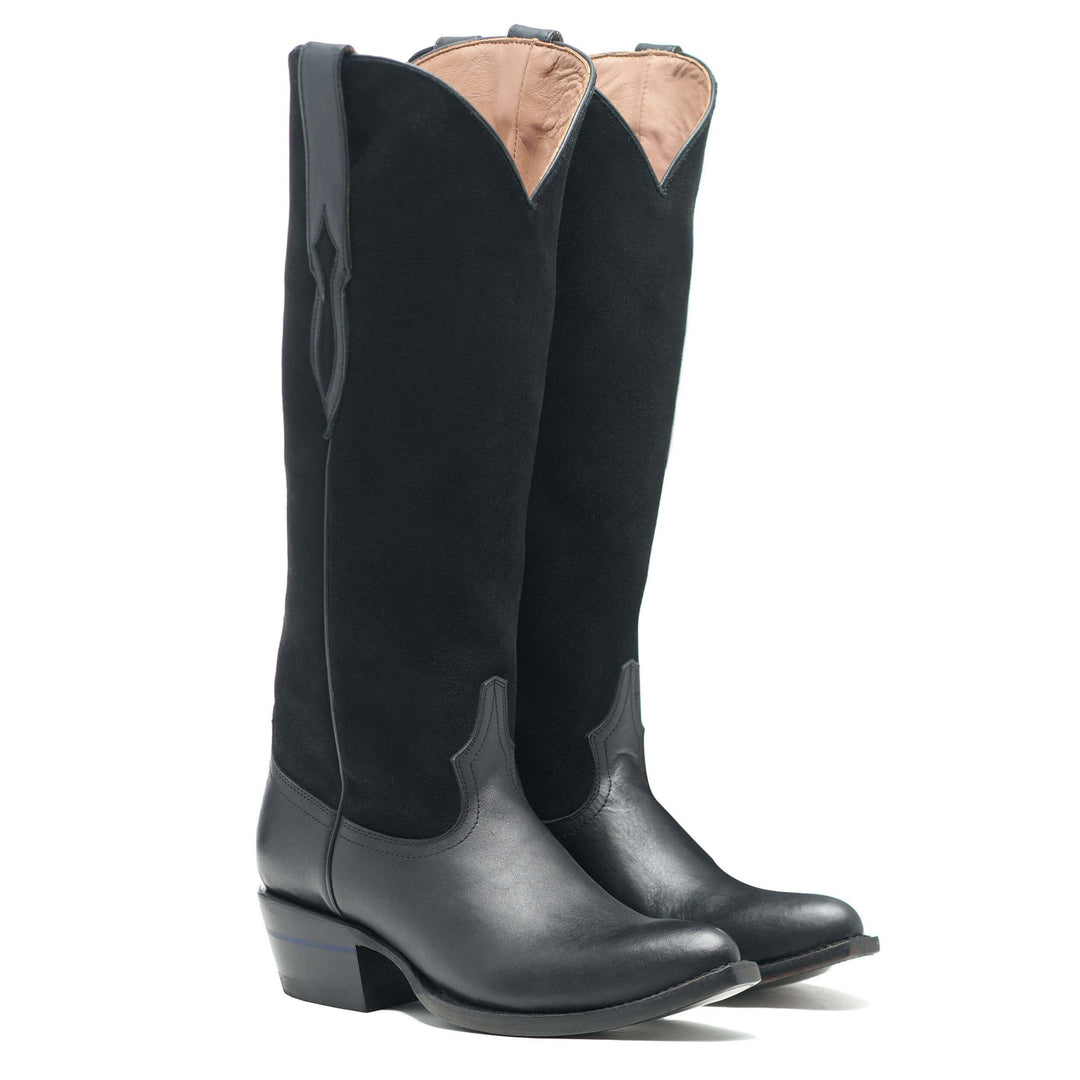 The Perry Lane women's knee-high boot in Rebelle of the Ball Black