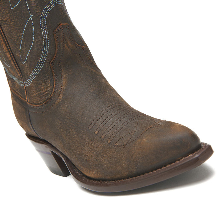 The Guadalupe women's tall boot in Cask Strength Dark Brown