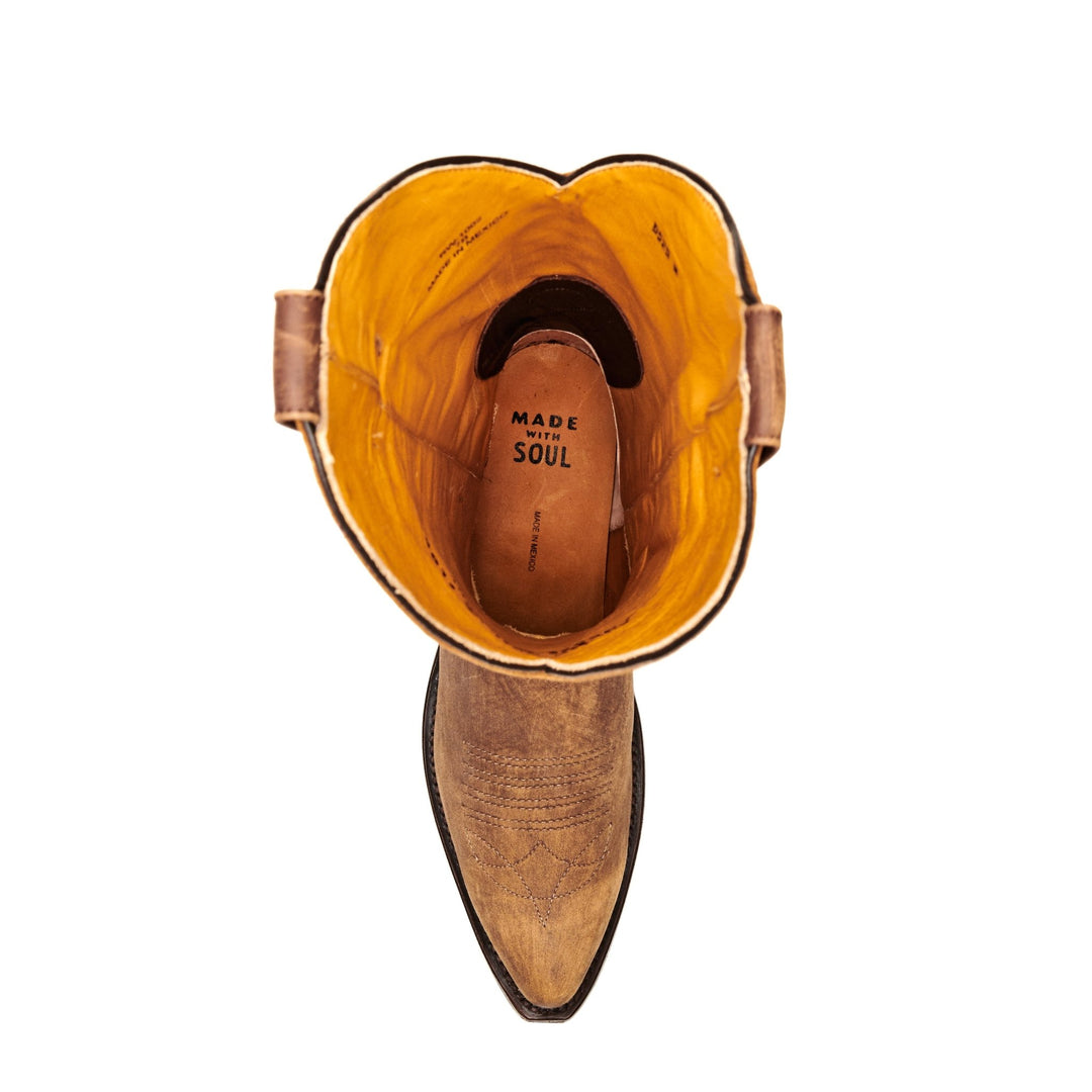 The Guadalupe women's tall boot in Anejo Nightcap Brown