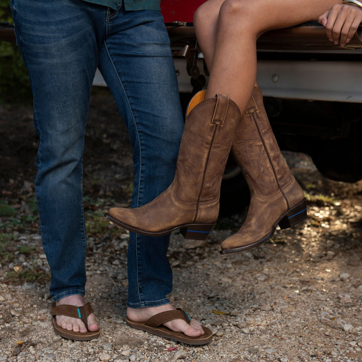 The Guadalupe women's tall boot in Anejo Nightcap Brown