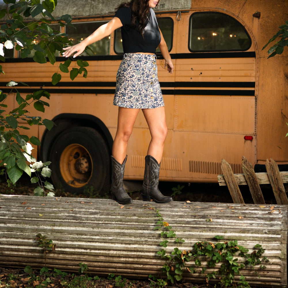 The Guadalupe women's tall boot in Dead Mans Kiss Black