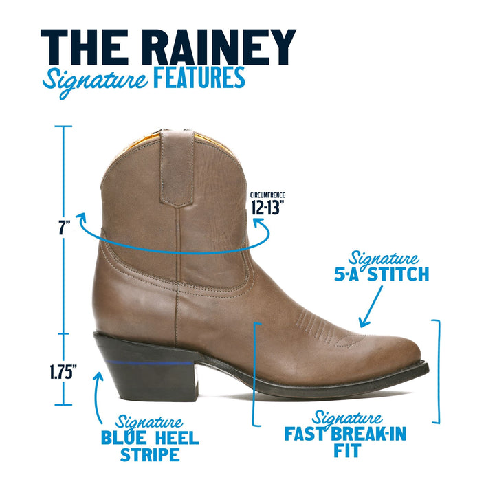 The Rainey women's ankle boot in Runaway Burro Gray